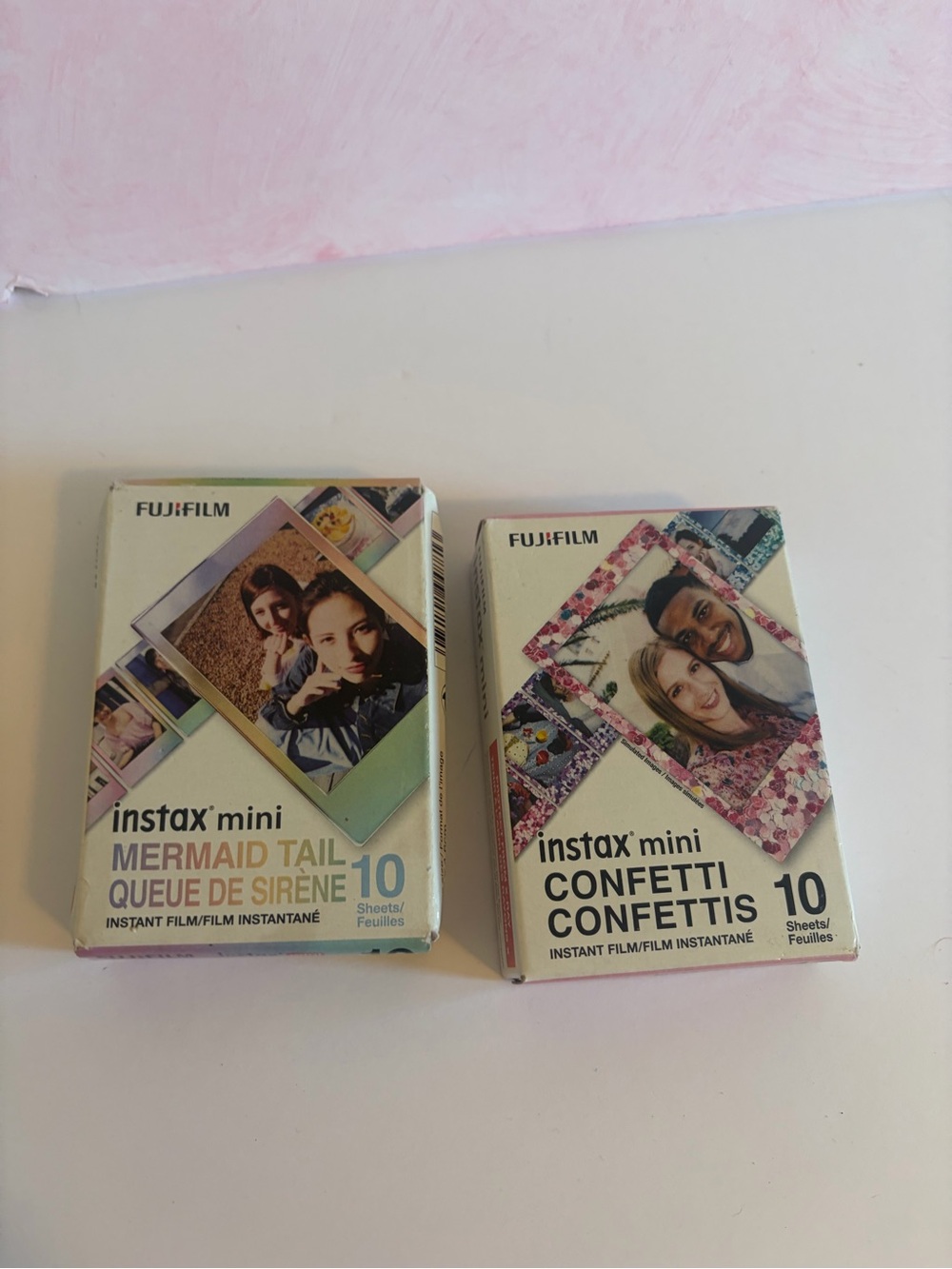 Fujifilm Instax mini mermaid tail / confetti film packs